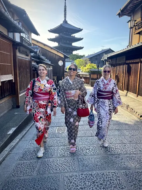 Kimoná v Kyoto