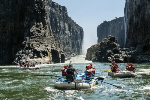 Rafting na rieke Zambezi